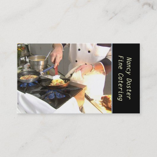 Koch Catering Visitenkarte (Vorderseite)