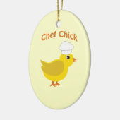 Koch Chick Keramikornament (Links)