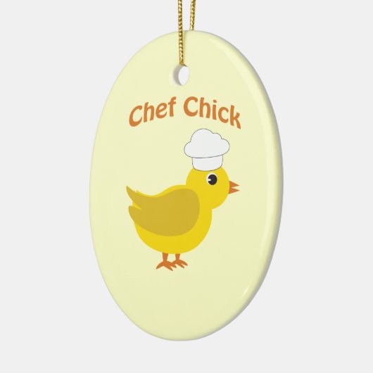 Koch Chick Keramikornament (Links)