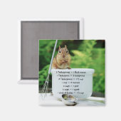 Koch Chipmunk-Messäquivalente Magnet (Vorderseite/Rückseite)