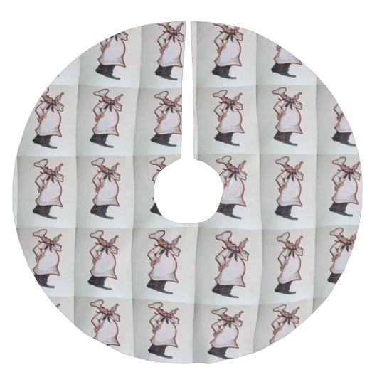 "KOCH" CHRISTMAS TREE SKIRT POLYESTER WEIHNACHTSBAUMDECKE (Vorderseite)