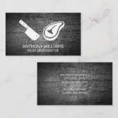 Koch Cleaver Steak Icon | Kratzermetall Visitenkarte (Vorne/Hinten)