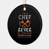 Koch Cook Funny Gift Keramik Ornament (Links)