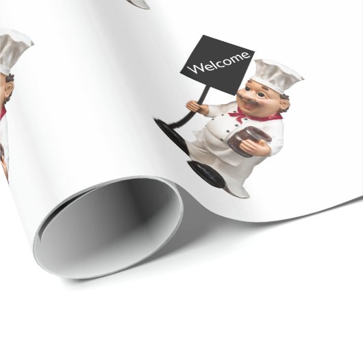 Koch Cook - WELCOME Menükarte Geschenkpapier (Rolleneckpunkt)