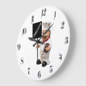 Koch Cook - WELCOME Menükarte Große Wanduhr (Winkel)