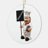 Koch Cook - WELCOME Menükarte Keramik Ornament (Links)