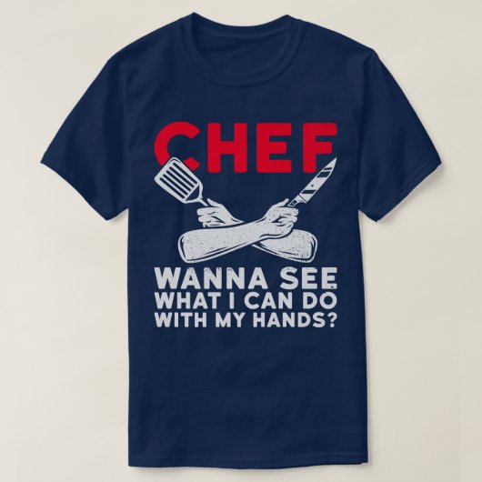 Koch Cooking Design für einen Koch T-Shirt (Design vorne)