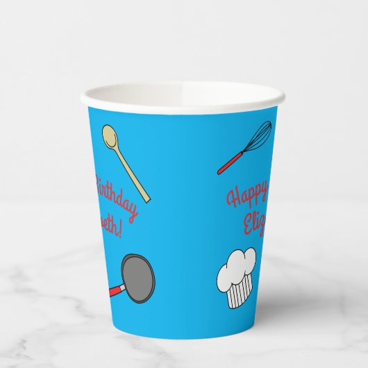 Koch Cooking Kindergeburtstag Party Pappbecher (Links)