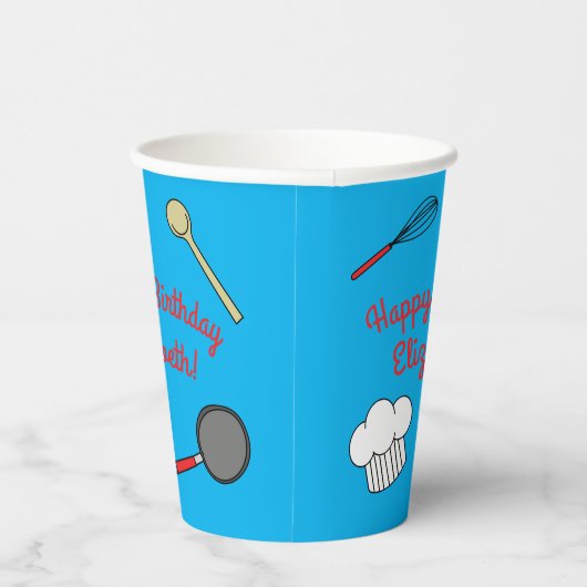 Koch Cooking Kindergeburtstag Party Pappbecher (Rechts)