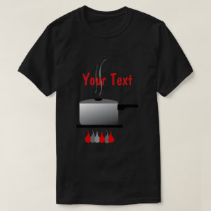 Koch Cooking Pot Mens Black T - Shirt