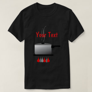 Koch Cooking Pot Mens Black T - Shirt