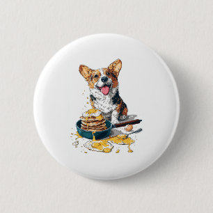 Koch Corgi - Funny Cooking Dog Button