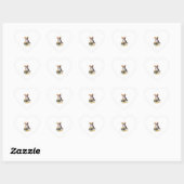 Koch Corgi - Funny Cooking Dog Herz-Aufkleber (Blatt)