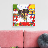 KOCH DACKEL LEINWANDDRUCK (Insitu (Wohnzimmer))