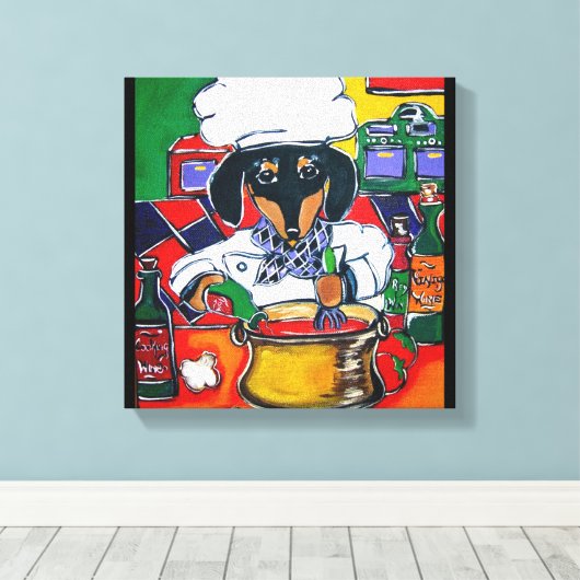 KOCH DACKEL LEINWANDDRUCK (Insitu (Holzboden))