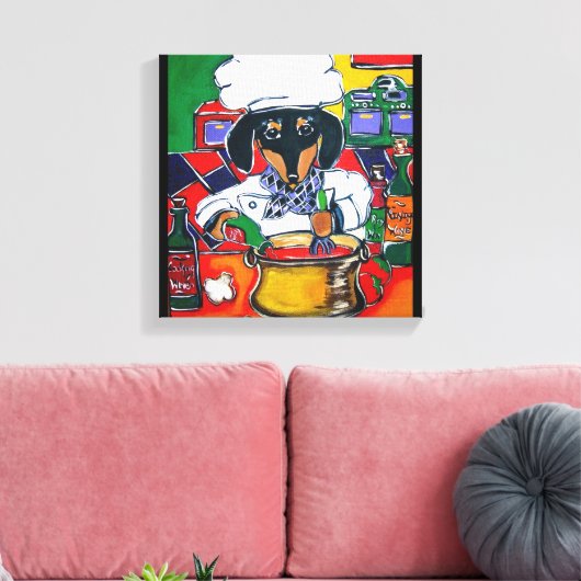 KOCH DACKEL LEINWANDDRUCK (Insitu (Wohnzimmer))