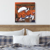 KOCH-DACKELN LEINWANDDRUCK (Insitu (Schlafzimmer))