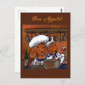 KOCH-DACKELN POSTKARTE (Vorne/Hinten)