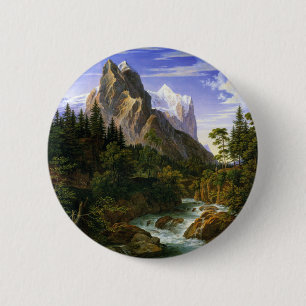 Koch - Das Wetterhorn von Der Rosenlaui aus, 1824 Button
