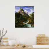 Koch - Das Wetterhorn von der Rosenlaui aus, 1824 Poster (Küche)