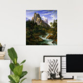 Koch - Das Wetterhorn von der Rosenlaui aus, 1824 Poster (Heimbüro)