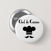 Koch de Cuisine Button (Vorne & Hinten)