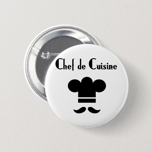 Koch de Cuisine Button (Vorne & Hinten)