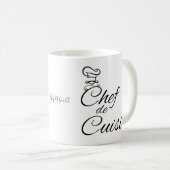 Koch de Cuisine - Kundenname Kaffeetasse (VorderseiteRechts)