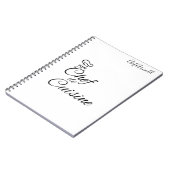 Koch de Cuisine - Kundenname Notizblock (Linke Seite)