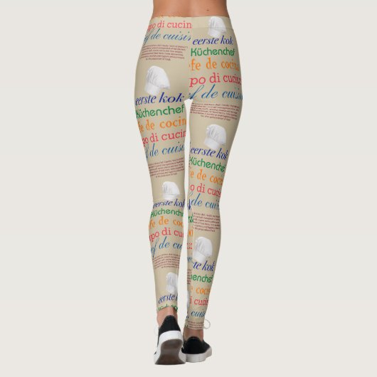 Koch de Cuisine Leggings (Rückseite)