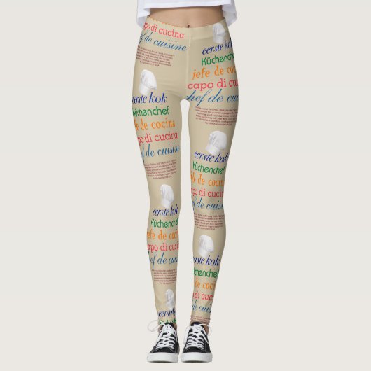 Koch de Cuisine Leggings (Vorderseite)