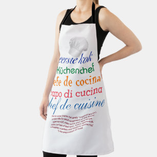 Koch de Cuisine Schürze