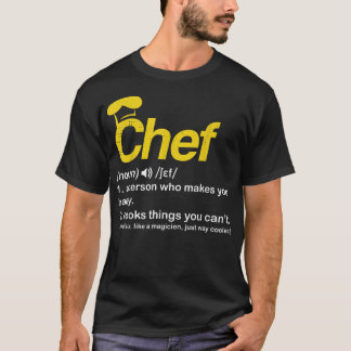 Koch Definition Funny Cook Kochgeschenke für Köche T-Shirt