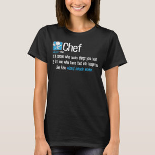 Koch Definition Kulinarischer Koch Kochen T-Shirt