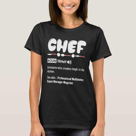 Koch Definition T Shirt - Funny Cooking Geschenk K (Vorderseite)