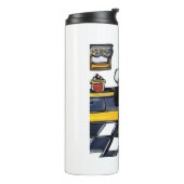 Koch der Dackel Black and Tan Thermosbecher (Nach links gedreht)