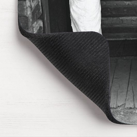 Koch, der einen Cowboy aufpasst, Karten zu spielen Mousepad (Ecke)