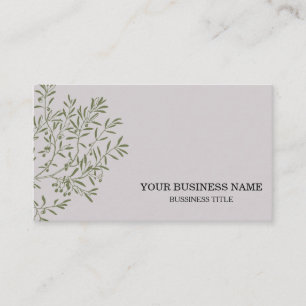 Koch der personalisierten Olivenzweigstelle Cateri Visitenkarte