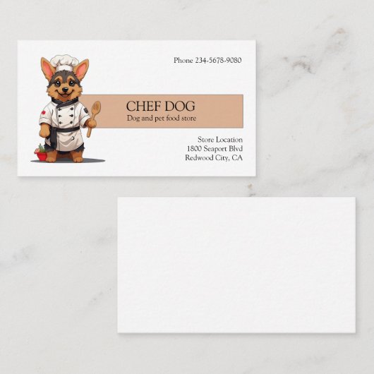 Koch Dog Visitenkarte (Vorne/Hinten)