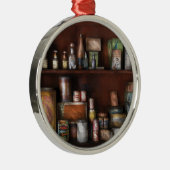 Koch - Dosen - Rum und Tabak Silbernes Ornament (Rechts)