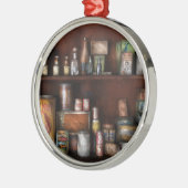 Koch - Dosen - Rum und Tabak Silbernes Ornament (Links)
