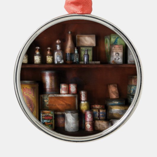 Koch - Dosen - Rum und Tabak Silbernes Ornament (Vorne)