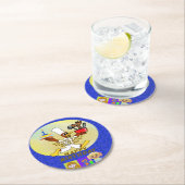 Koch Ducky Kazoo Blue Geometric Paper Untersetzer (Vor Ort)