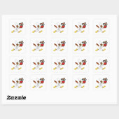 Koch Ducky Kazoo Quadratischer Aufkleber (Blatt)