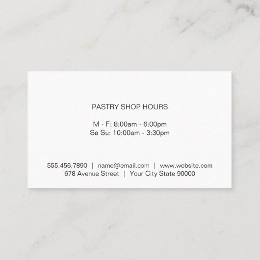 Koch | Einkaufseigentümer Visitenkarte (Rückseite)