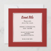 Koch Einladung (Rückseite)