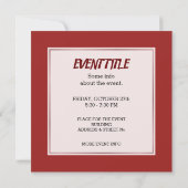 Koch Einladung (Rückseite)