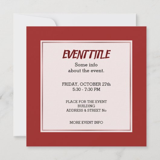 Koch Einladung (Rückseite)