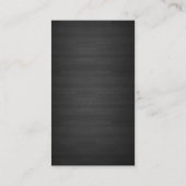 Koch Elegant Dark Wood Catering Visitenkarte (Rückseite)