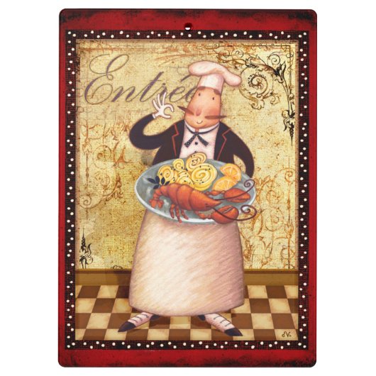 Koch Entrée Klemmbrett (Rückseite)